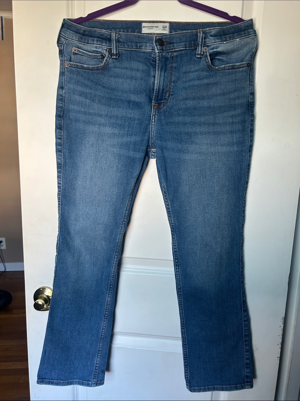 abercrombie kids light blue denim jeans
